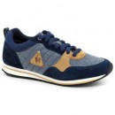 Vente Privee Le Coq Sportif Bolivar Cft 2 Tones Suede Dress Blue Chaussures Homme